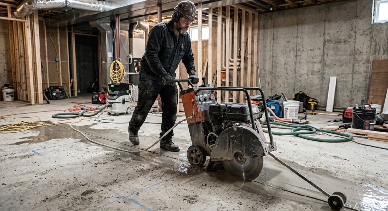Basement Floor Sawing in Corpus Christi, TX