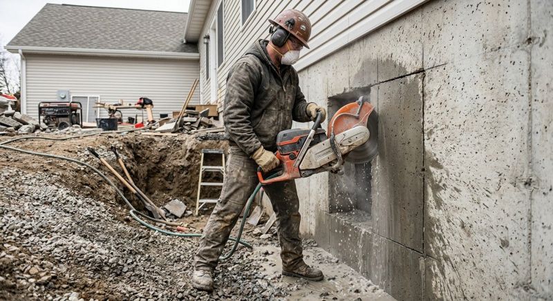 Basement Wall Cutting in Corpus Christi, TX