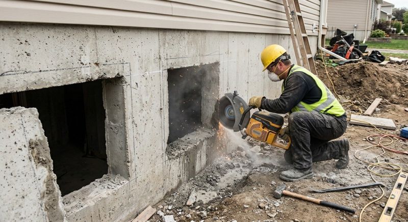 Foundation Wall Cutting in Corpus Christi, TX